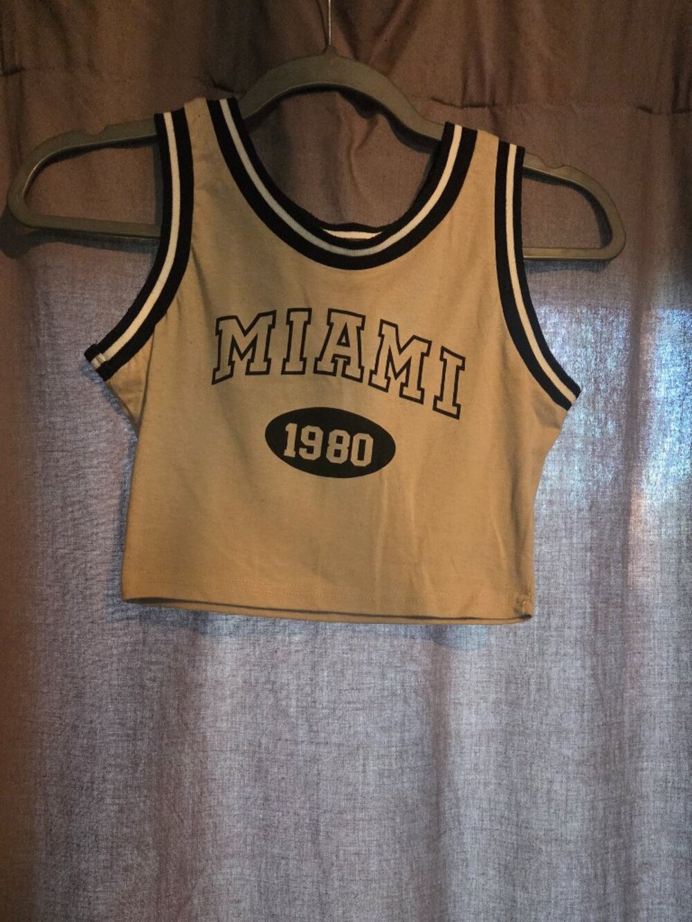 SHEIN Miami 1980 crop top, XS